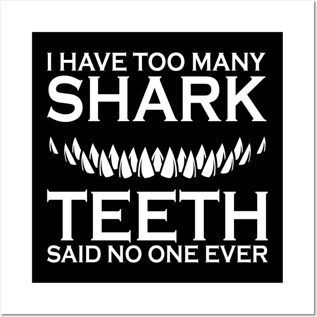 shark funny quotes Wall Art by J&R collection